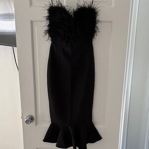 Elegant Black Strapless Dress